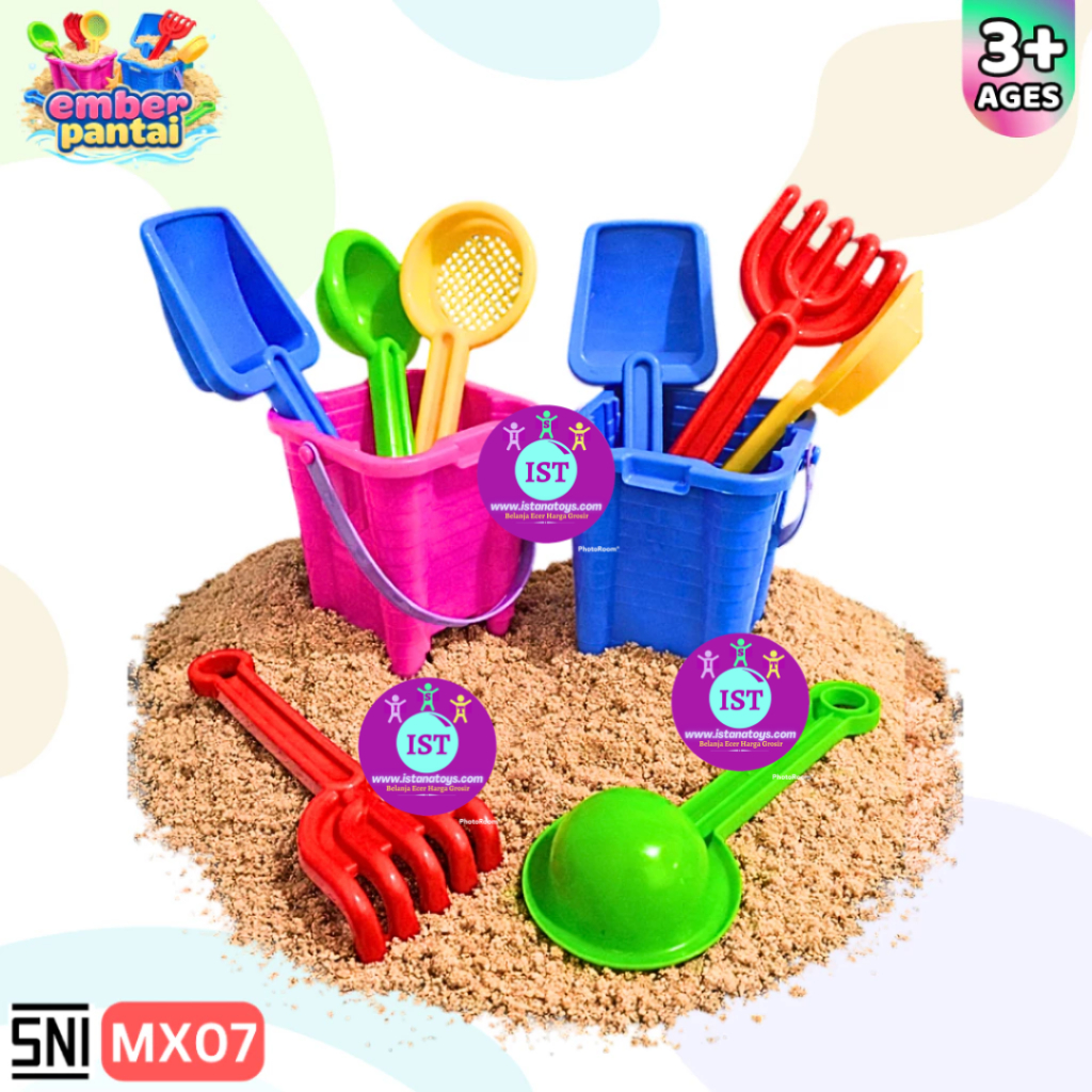 COM Mainan Ember Pantai 1 set pc MX07