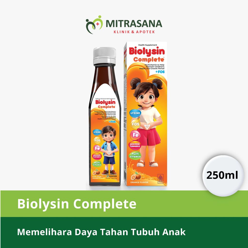 Biolysin Complete 250ml - Multivitamin Anak