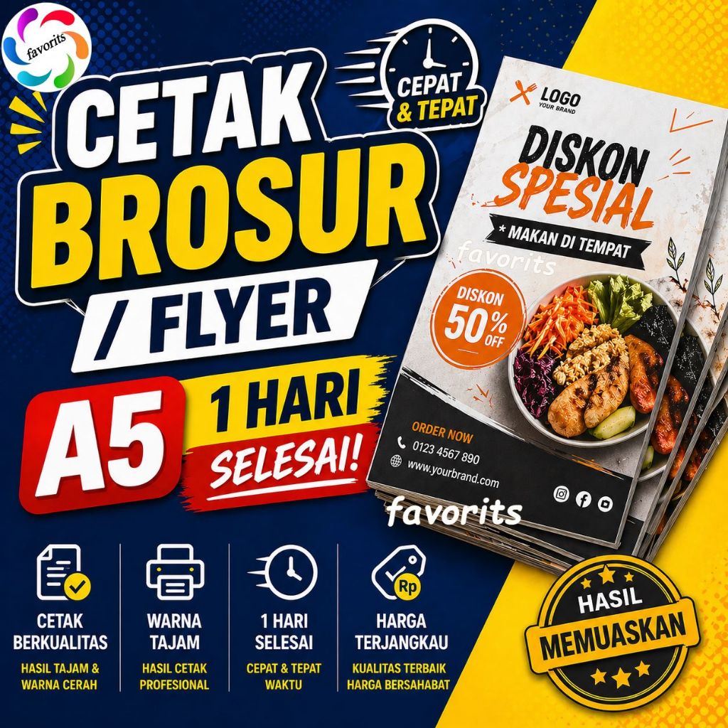 Cetak Brosur / Flyer A5
