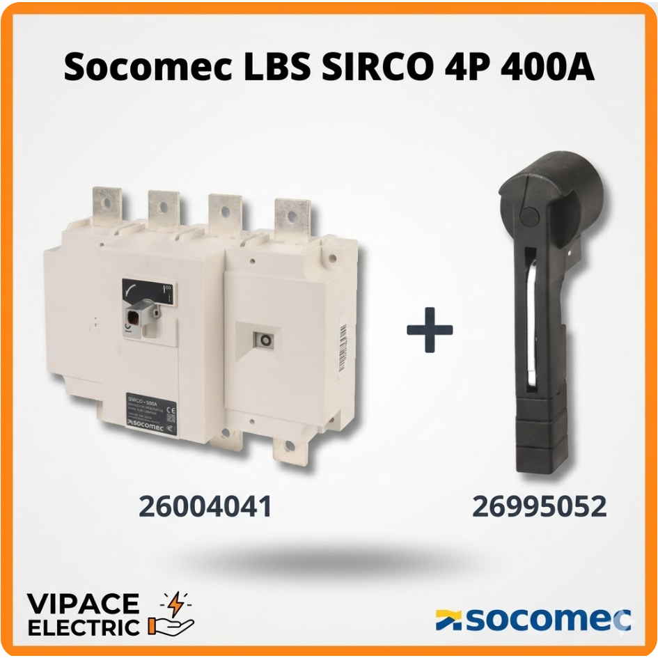 Socomec LBS SIRCO 4P 400A Load Break Switch 26004041 Original