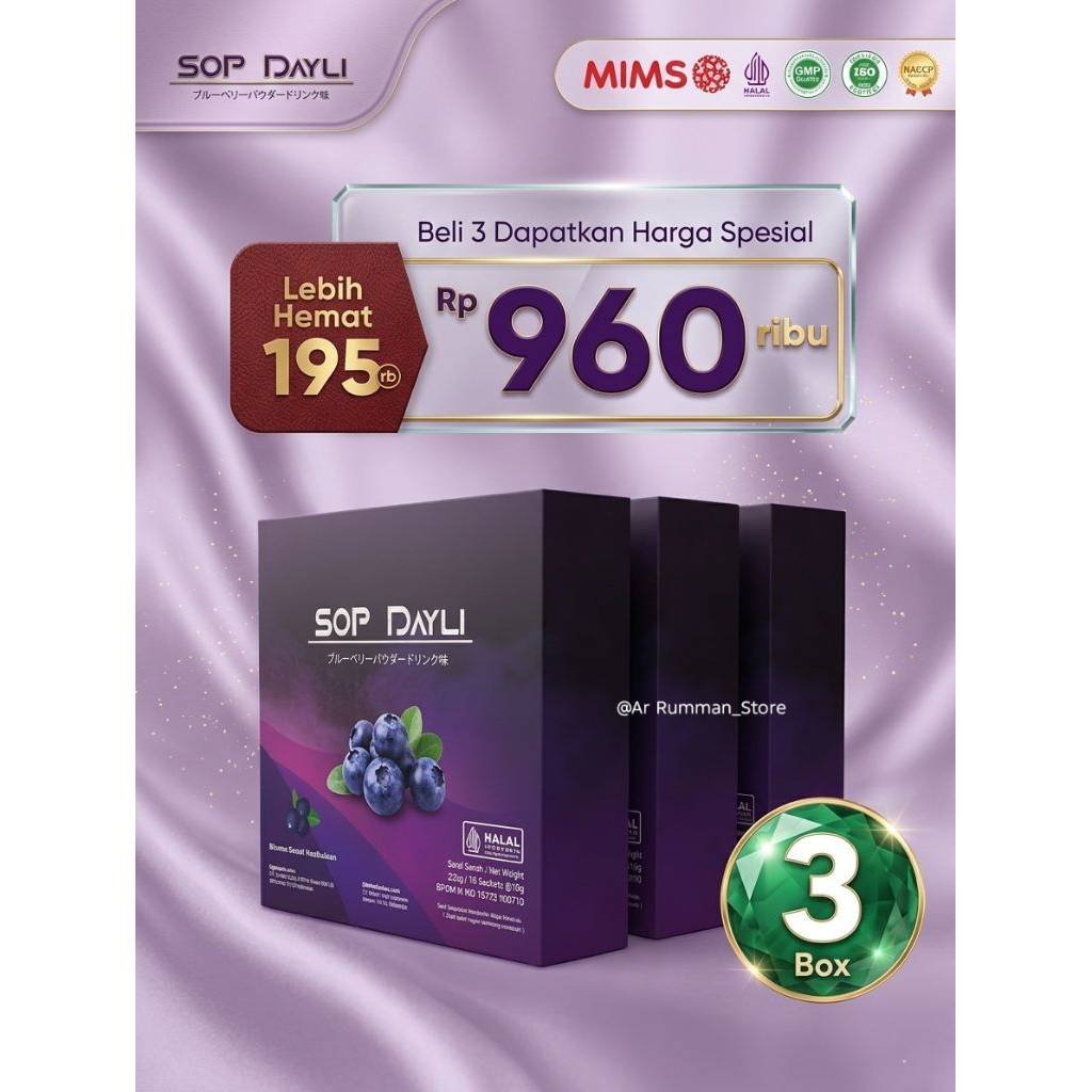 SOP Dayli Paket Hemat 3 box