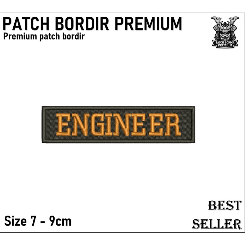 EMBLEM PATCH BORDIR GAMBAR ENGINEER TESTIMONI-PBP