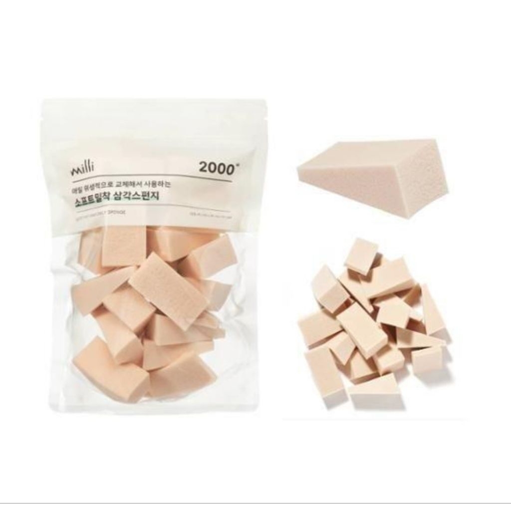 Fillimilli Soft Adhesion Triangular Sponge (24pcs) Make Up