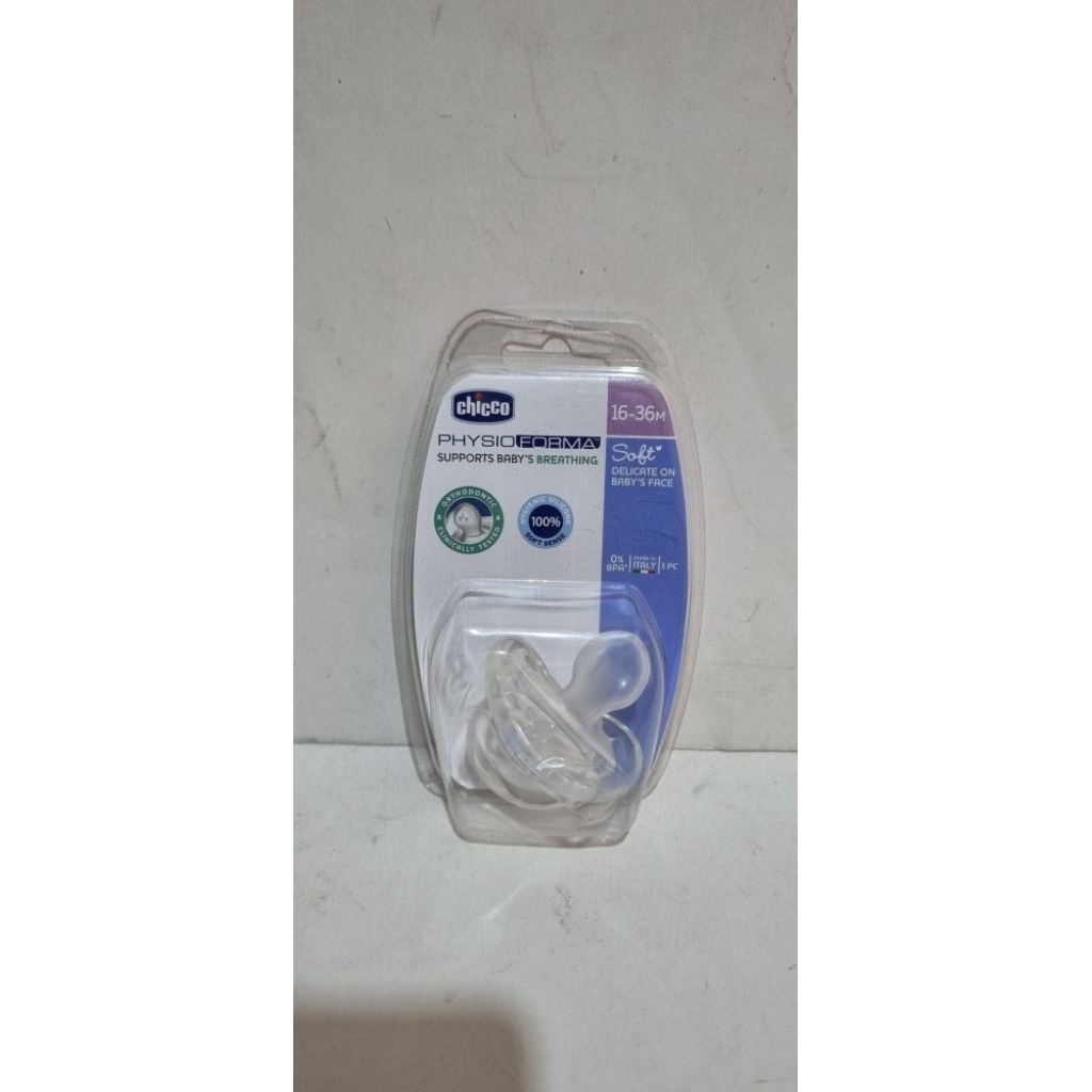 chicco physioforma silicone pacifier empeng bayi 16-36m