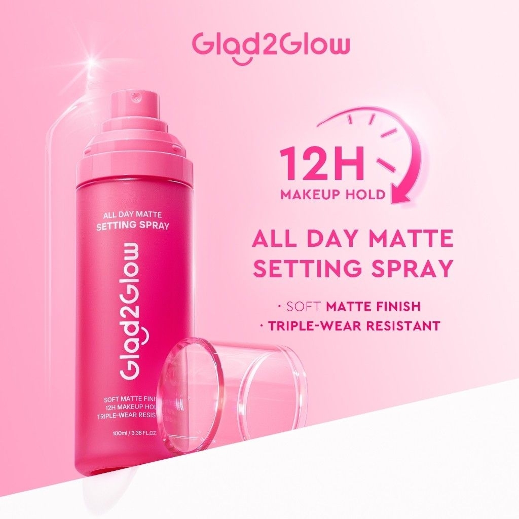 Glad2Glow All Day Matte Setting Spray 100ml