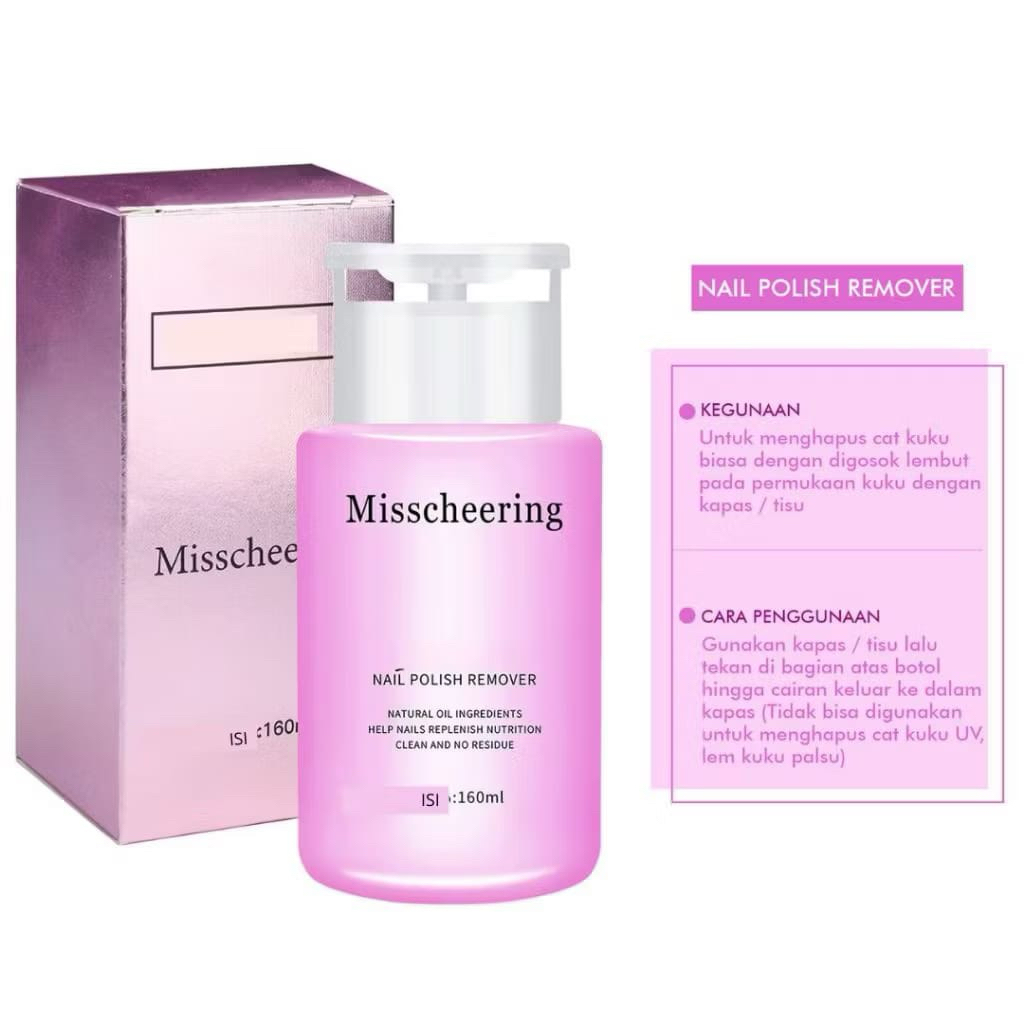 MISSCHEERING remover cleanser pump