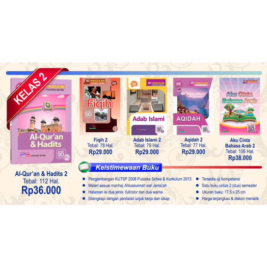 Paket Buku SDIT/MI Kelas 2