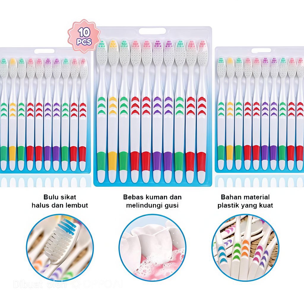 Sikat Gigi 1Pack 10Pcs