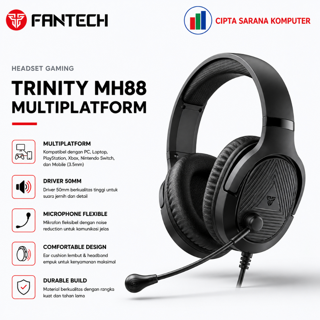 Headset Fantech Gaming MH88 Trinity Multi Platform