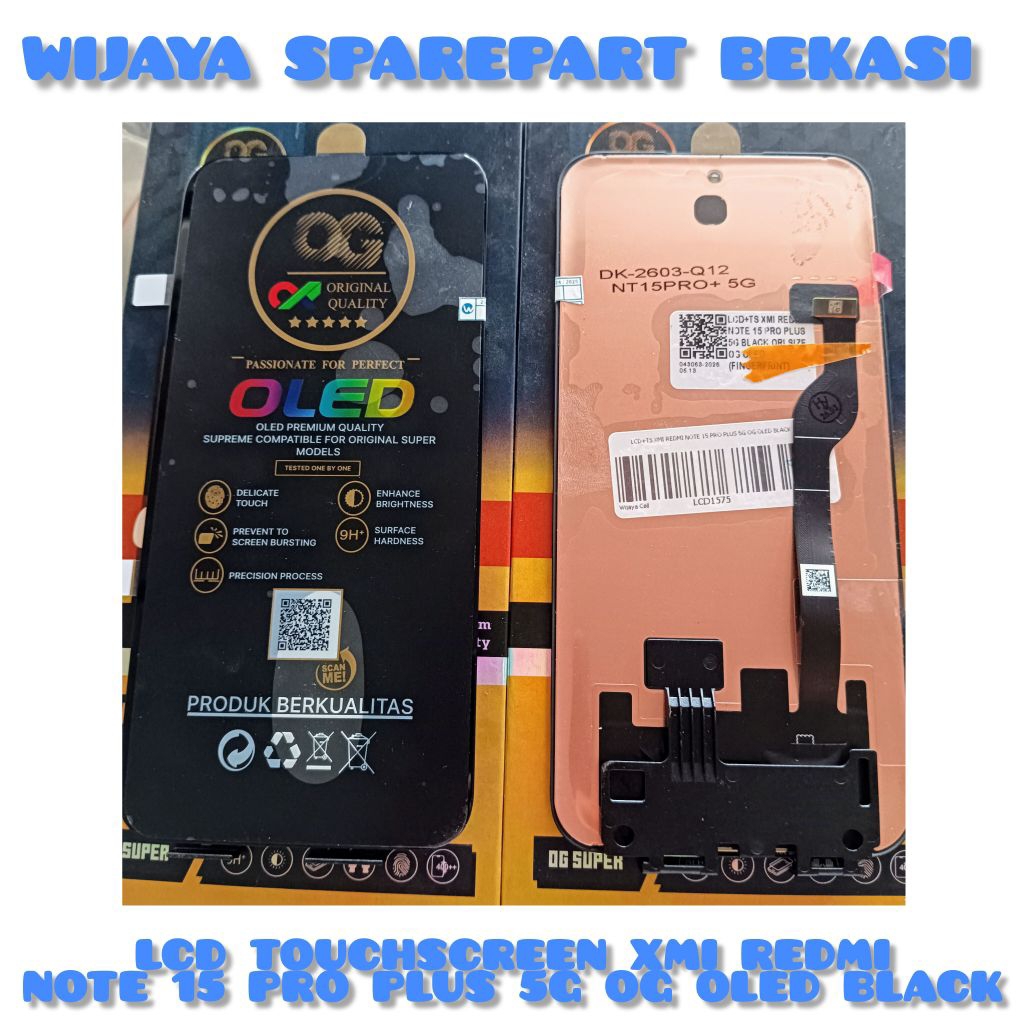 LCD TOUCHSCREEN XMI REDMI NOTE 15 PRO PLUS 5G OG OLED BLACK