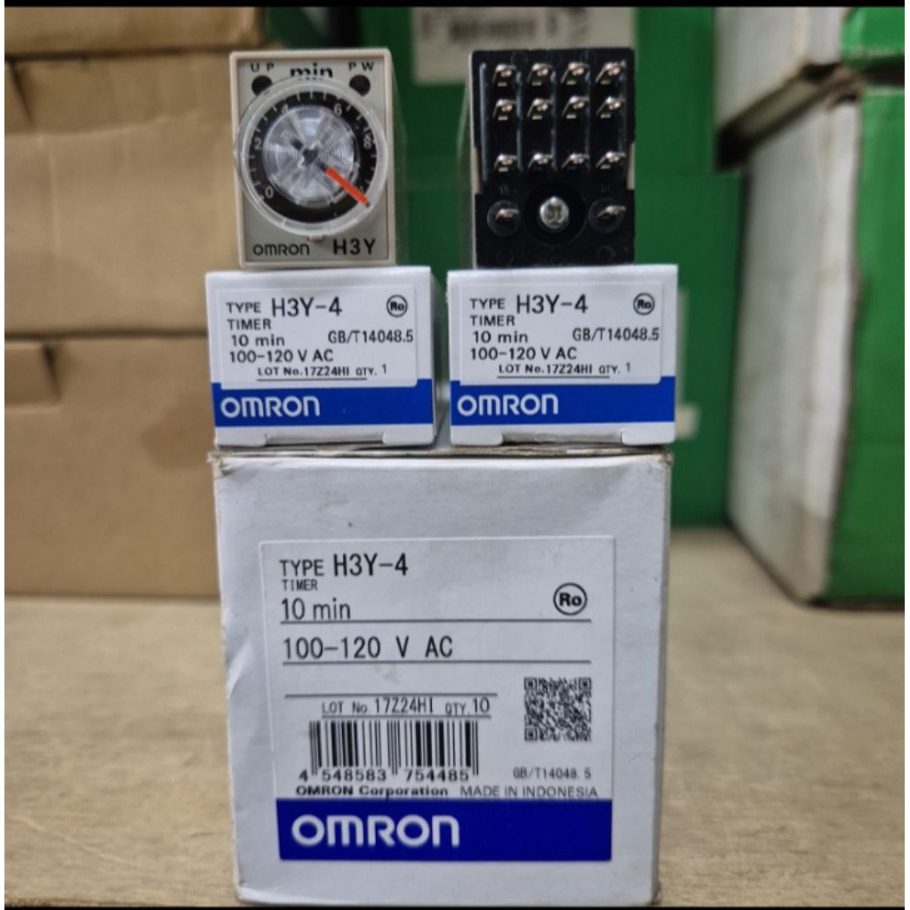 Timer Omron H3Y-4 10 min 110VAC Original