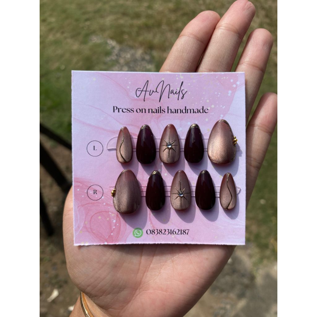 Press on nails handmade