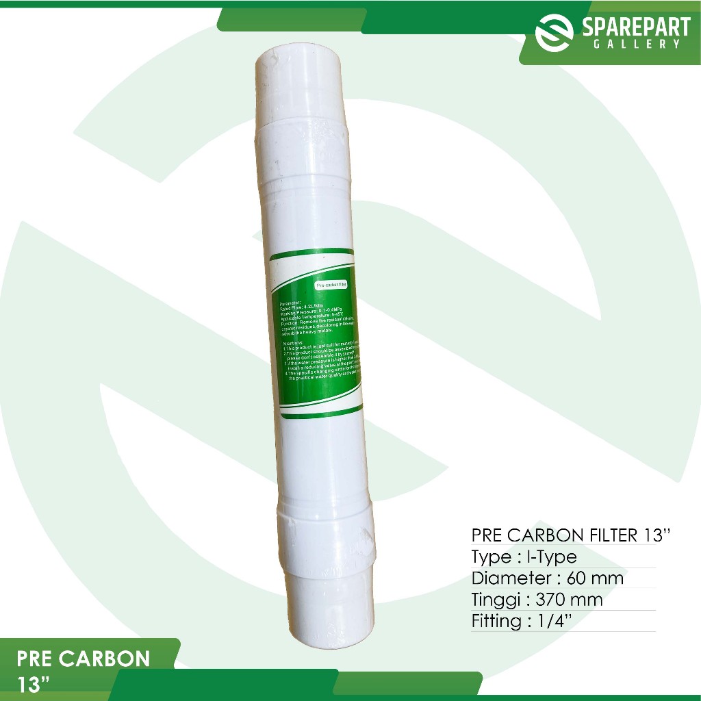 Filter Pre Carbon 13" dispenser RO