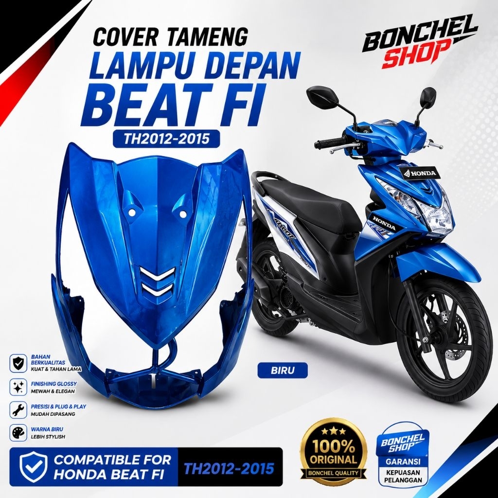 TAMENG DEPAN BEAT FI BIRU