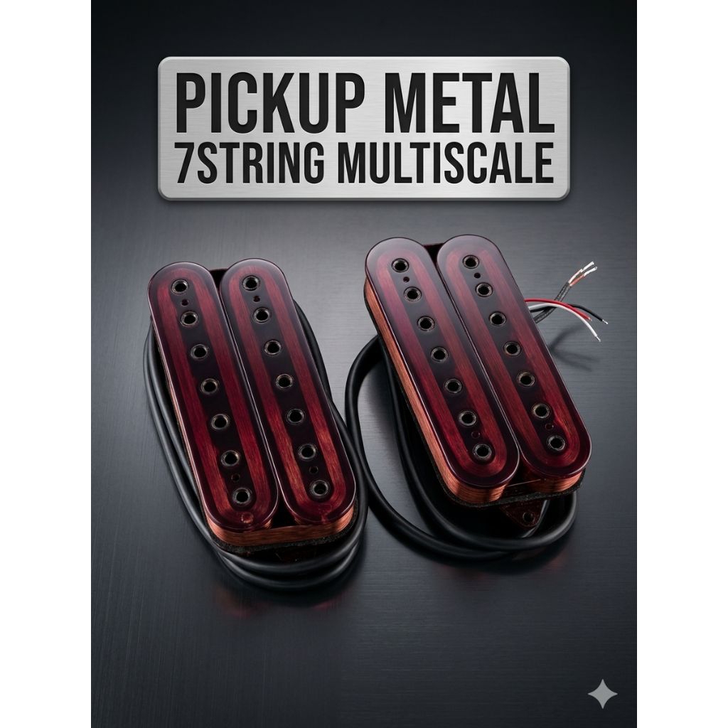 pickup set 7string multiscale untuk gitar metal