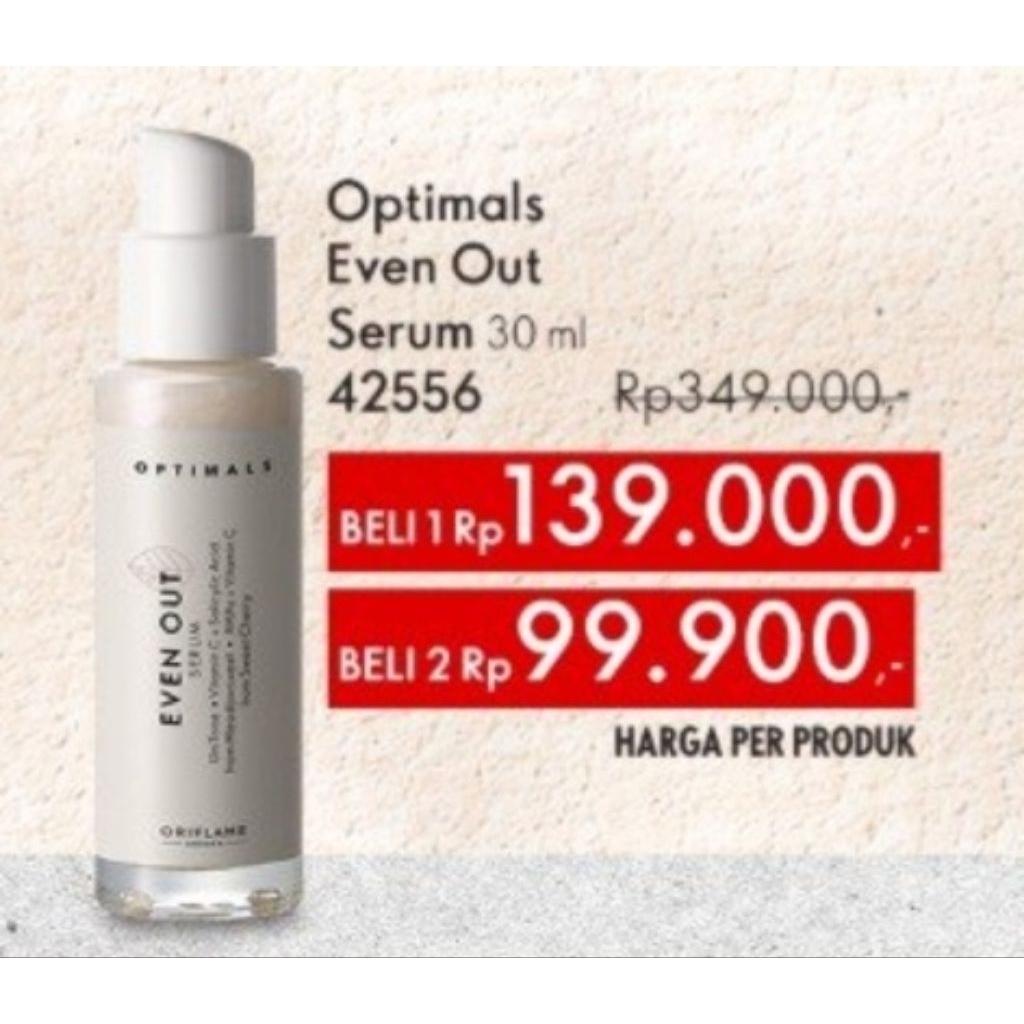 optimals evenout serum