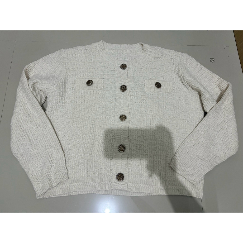 cardigan button gold