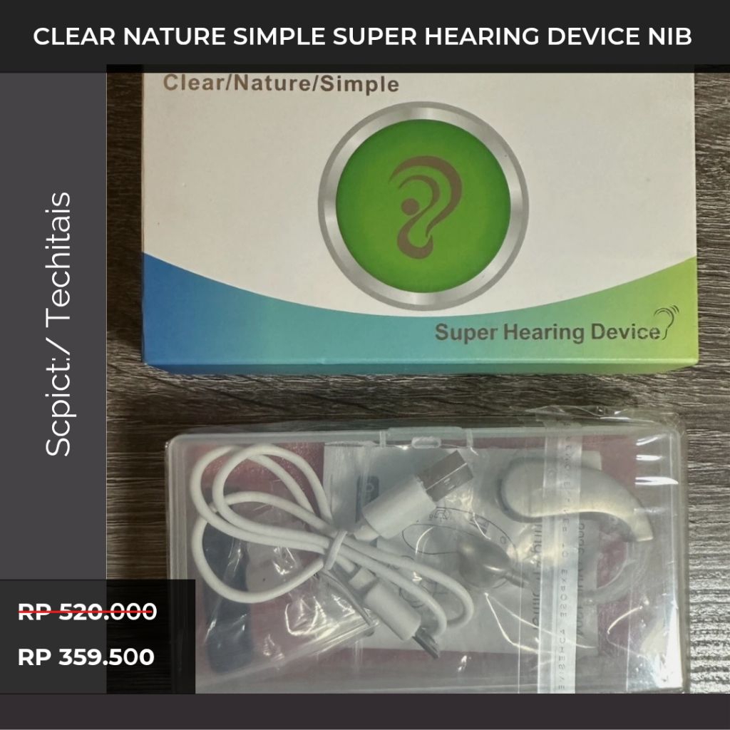 Promo Clear Nature Simple SUPER HEARING DEVICE NIB