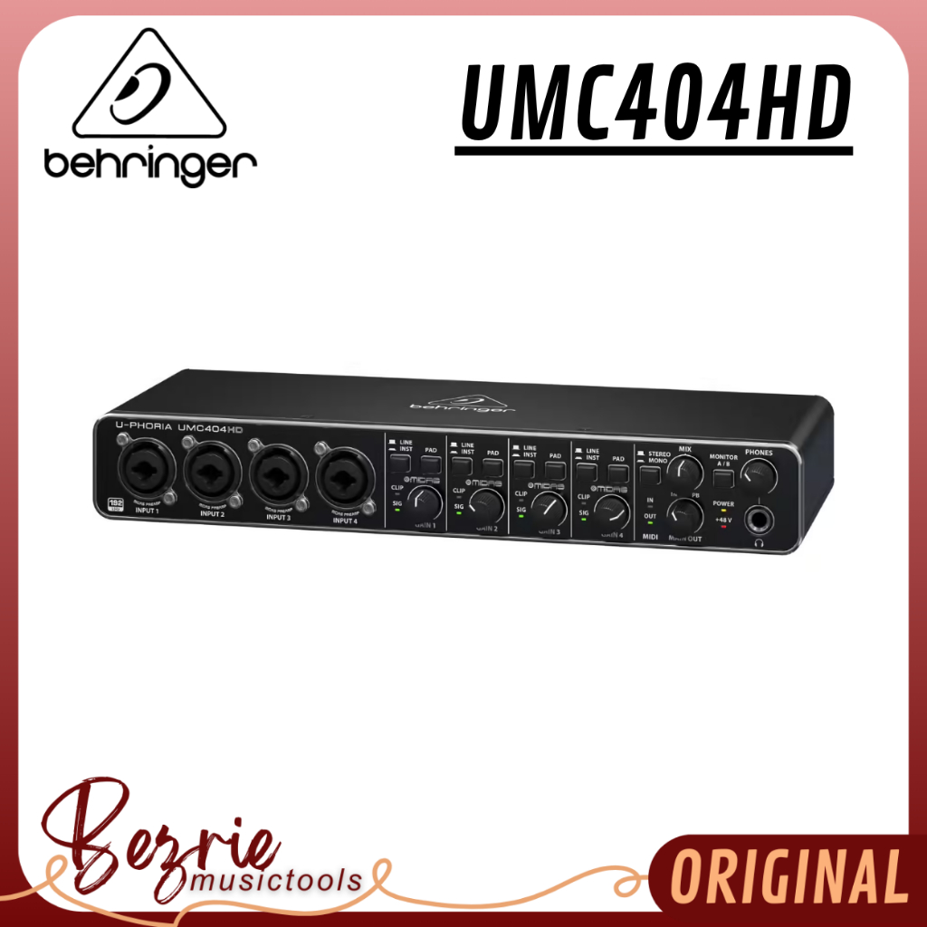 Behringer UMC404HD USB Audio Interface And Preamplifiers