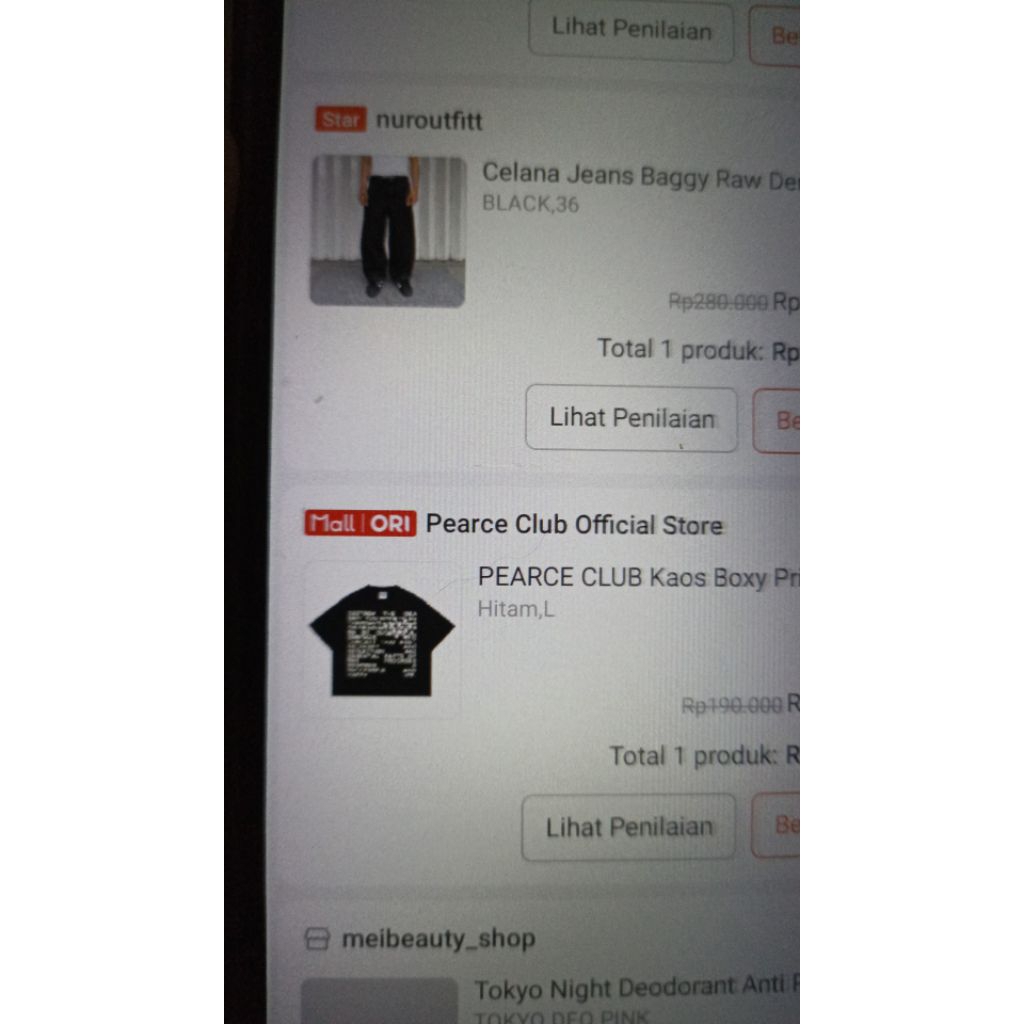 celana dan baju