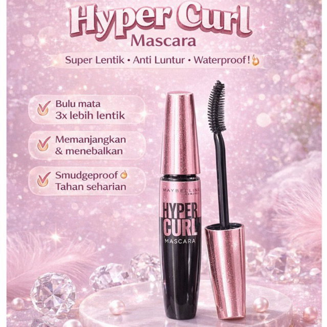 Maybelline Mascara WaterProof Hyper Curl