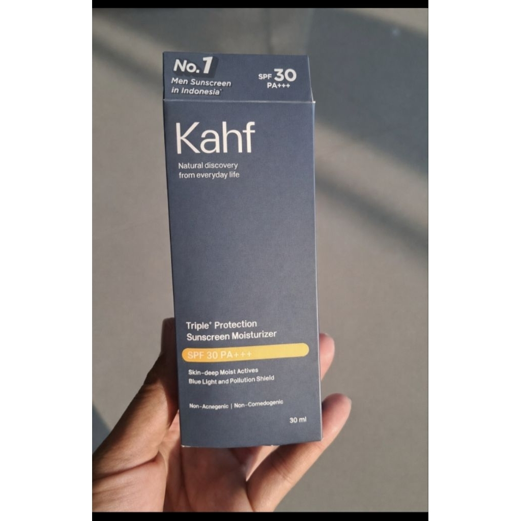 kahf triple+ protection sunscreen moisturizer 30ml