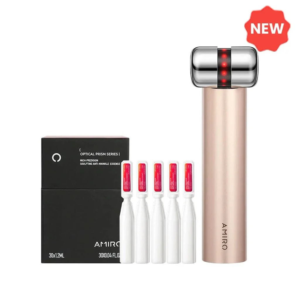 AMIRO HydraGlow Booster Red Light & Microcurrent + PDRN Serum Kit