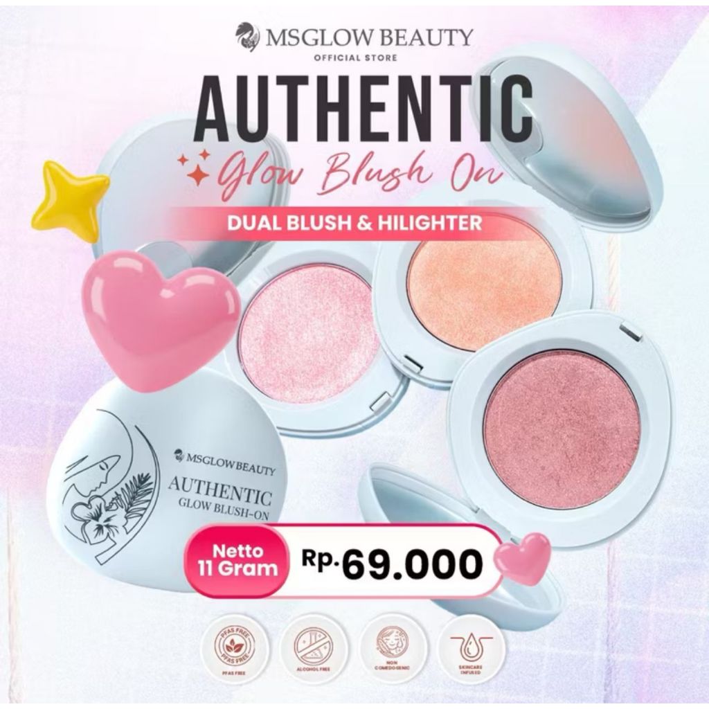 MS GLOW - AUTHENTIC GLOW BLUSH ON