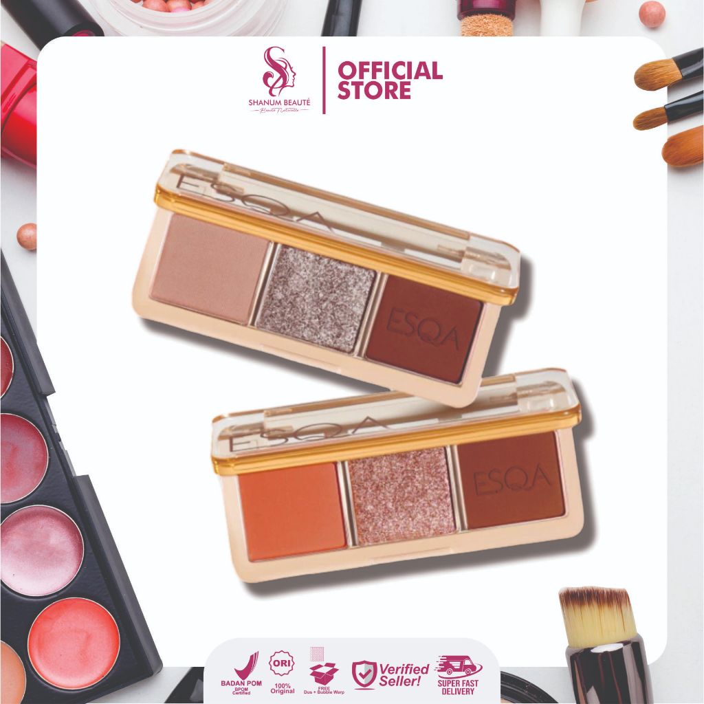ESQA Glaze Eyeshadow Trio
