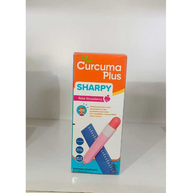 SIRUP CURCUMA PLUS SHARPY RASA STRAWBERRY 60 ML