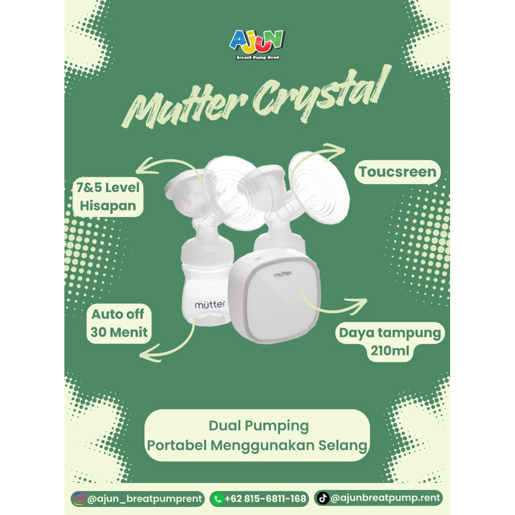 [RENTAL POMPA ASI] MUTTER CRYSTAL
