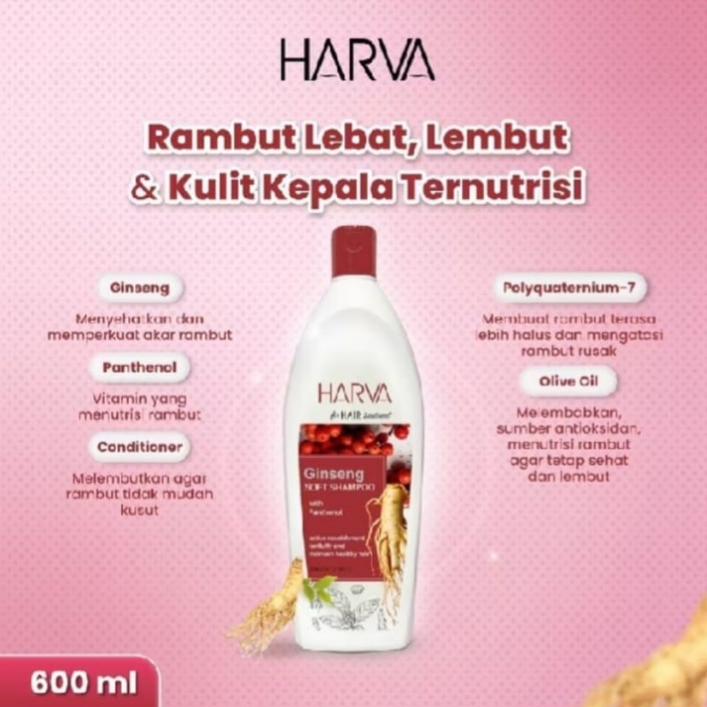 Harva Shampoo Ginseng 600ml