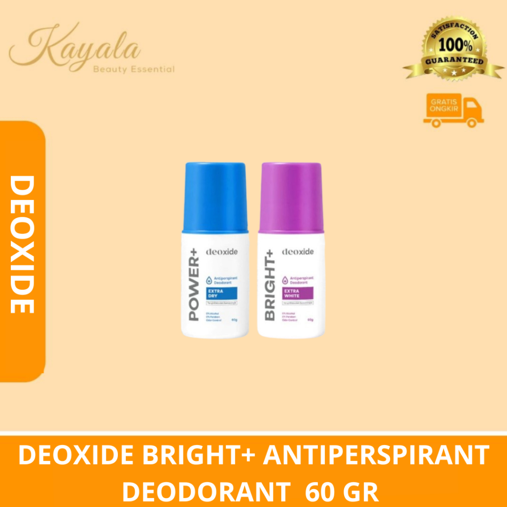 DEOXIDE BRIGHT+ ANTIPERSPIRANT DEODORANT  60 GR