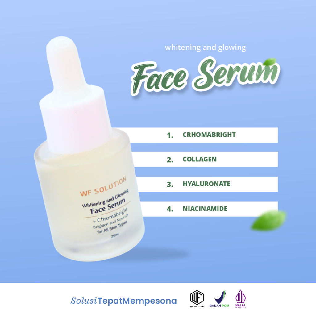 WF Solution Whitening Serum – Bright & Glow BPOM