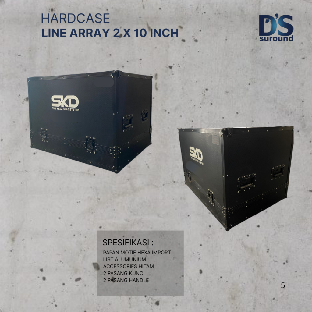 HARDCASE LINE ARRAY 2 X 10 INCH