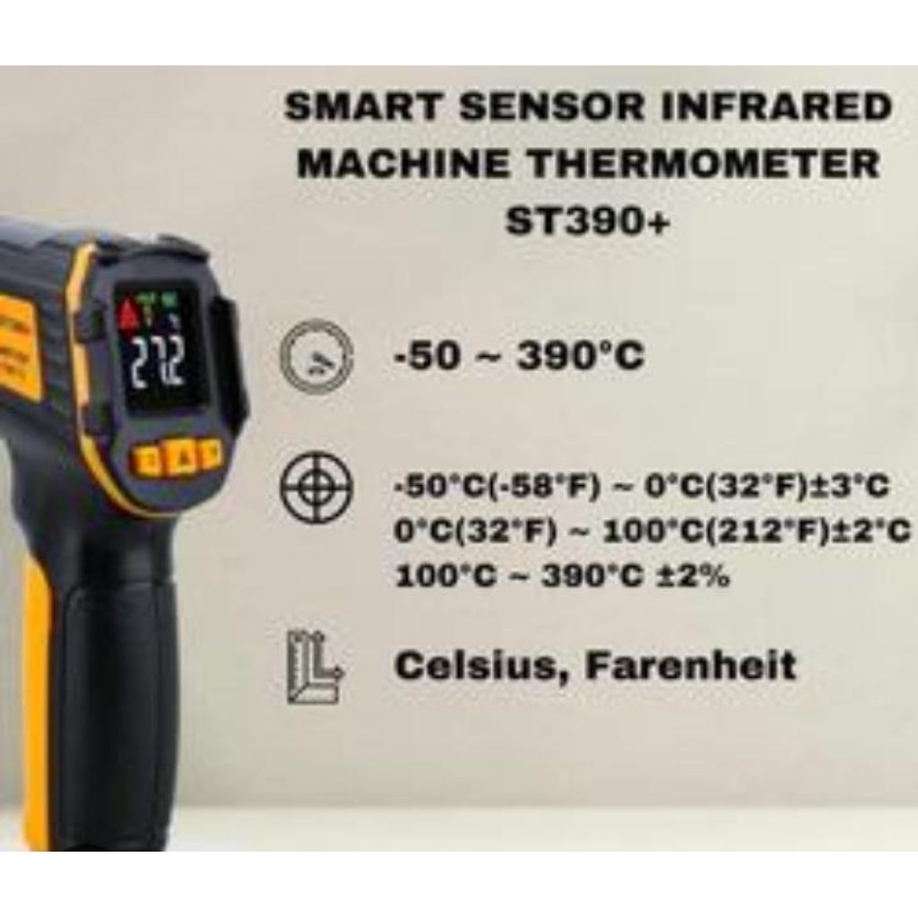 Smart Sensor Thermometer ST390+ New Bergaransi