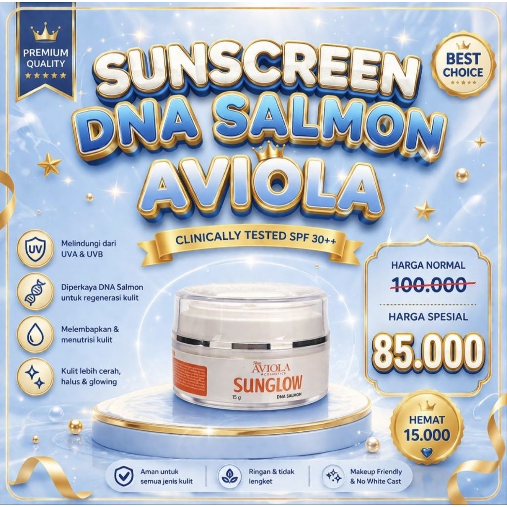 SUNSCREEN GLUTA SALMON 15ml by Aviola