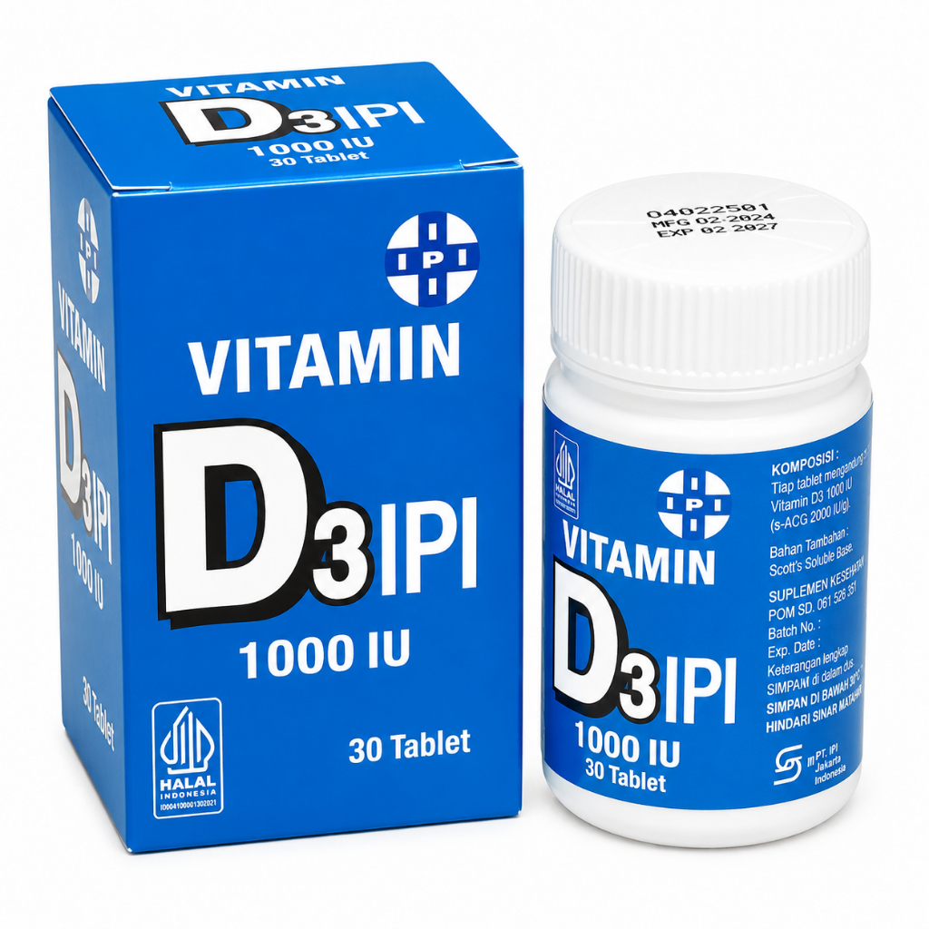 Ipi D3 1000IU 30 Tab/pot