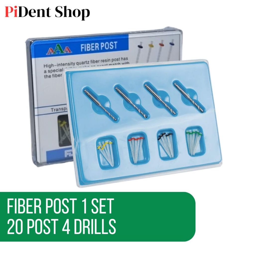 Fiber post 4 drill 20 post 1 set