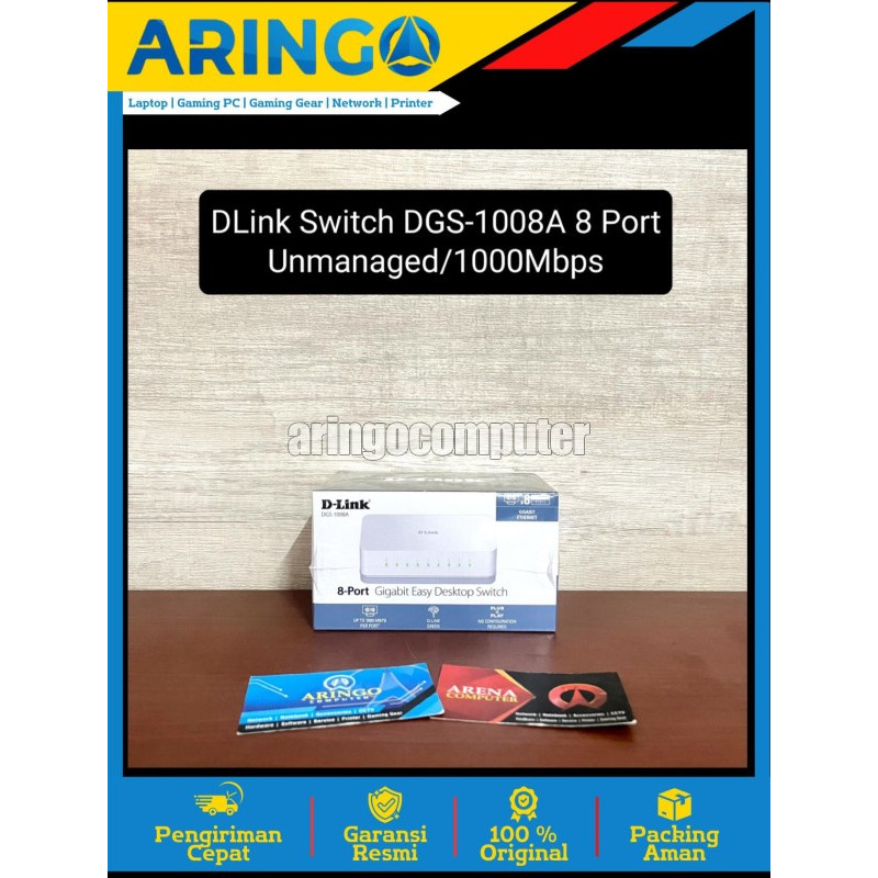 Network (Device) DLink Switch DGS-1008A 8 Port Unmanaged/1000Mbps