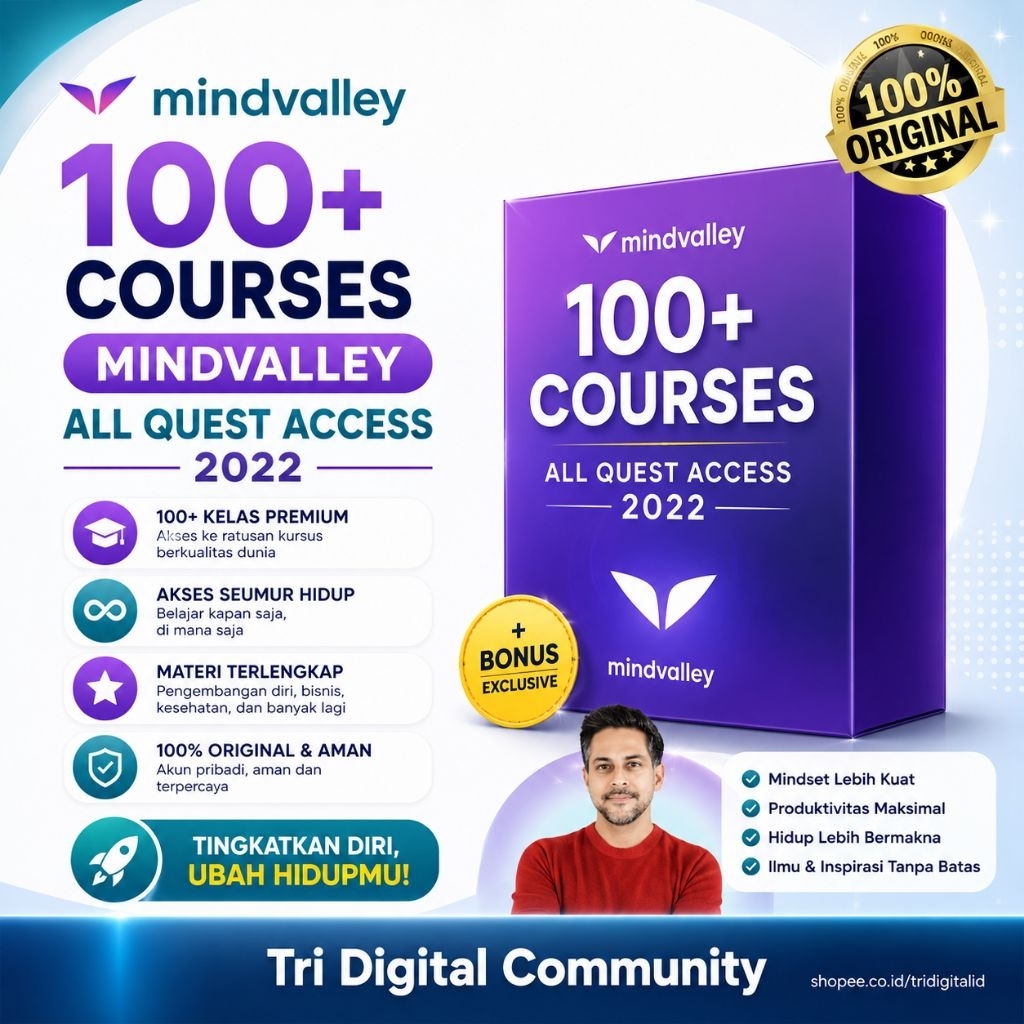 100+ Ecourse Mindvalley All Quest Access 2022- Tri Digital