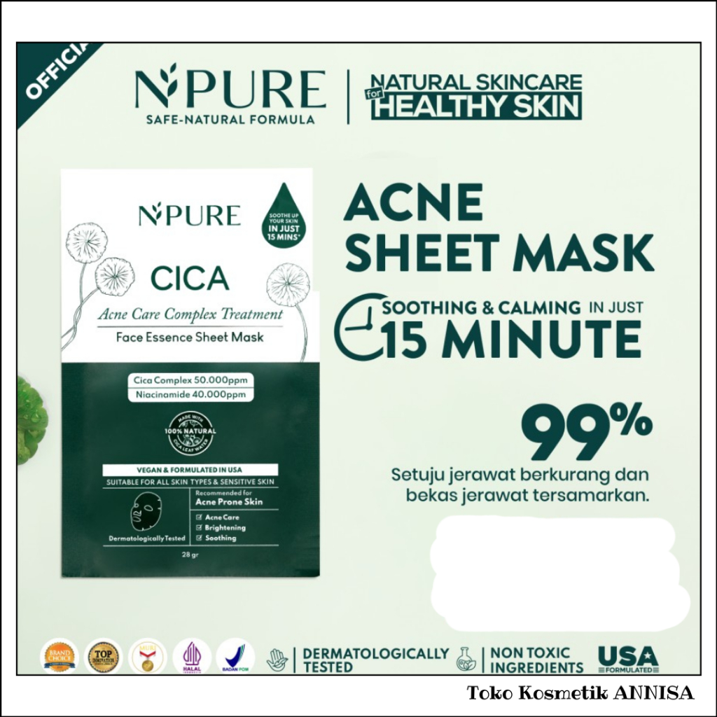 NPURE Cica Sheet Mask
