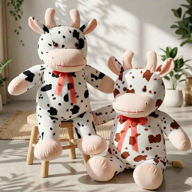 Boneka Sapi Berdiri Jumbo - Boneka Sapi Jumbo Bahan Lembut