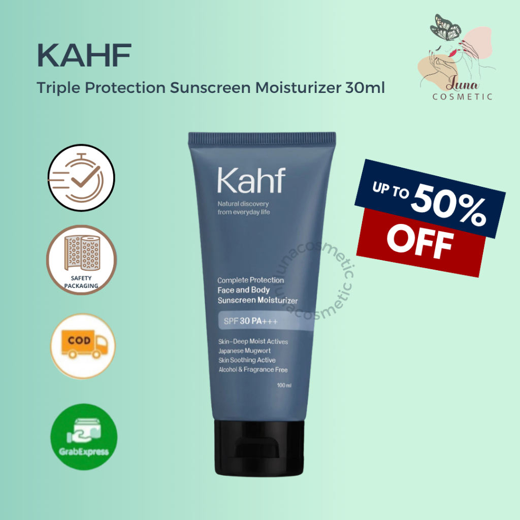KAHF Triple Protection Sunscreen Moisturizer 30ml
