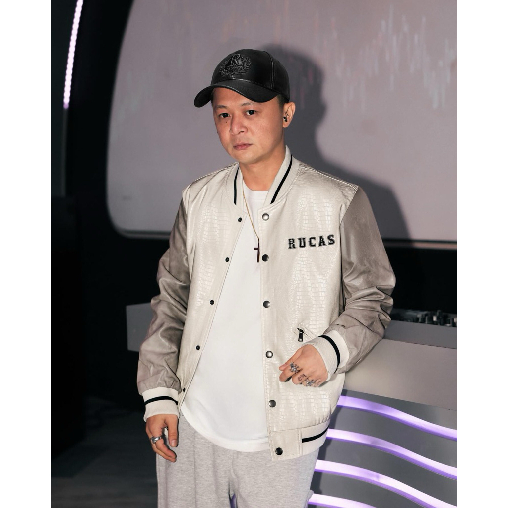 Jaket RUCAS White Python Leather Size M