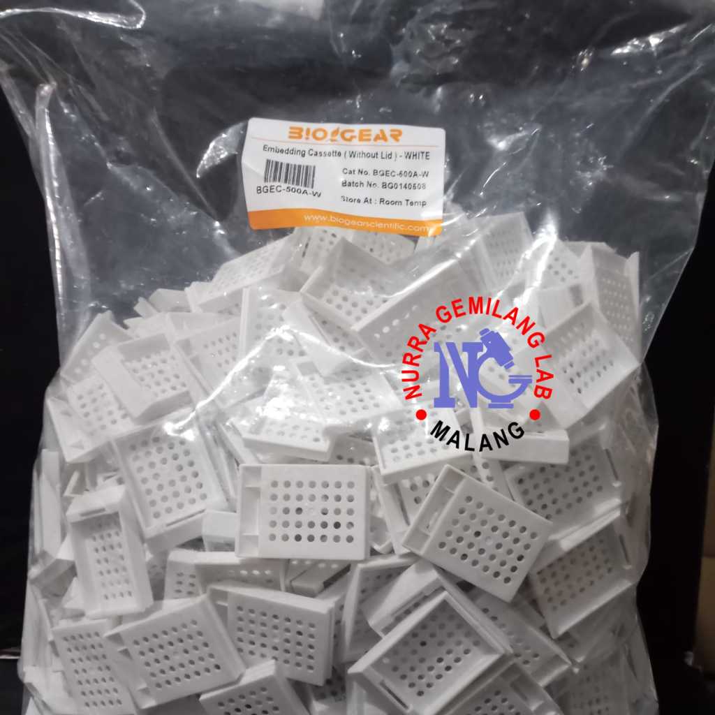Embedding Cassette Without Lid (White) BIOGEAR 1 PACK