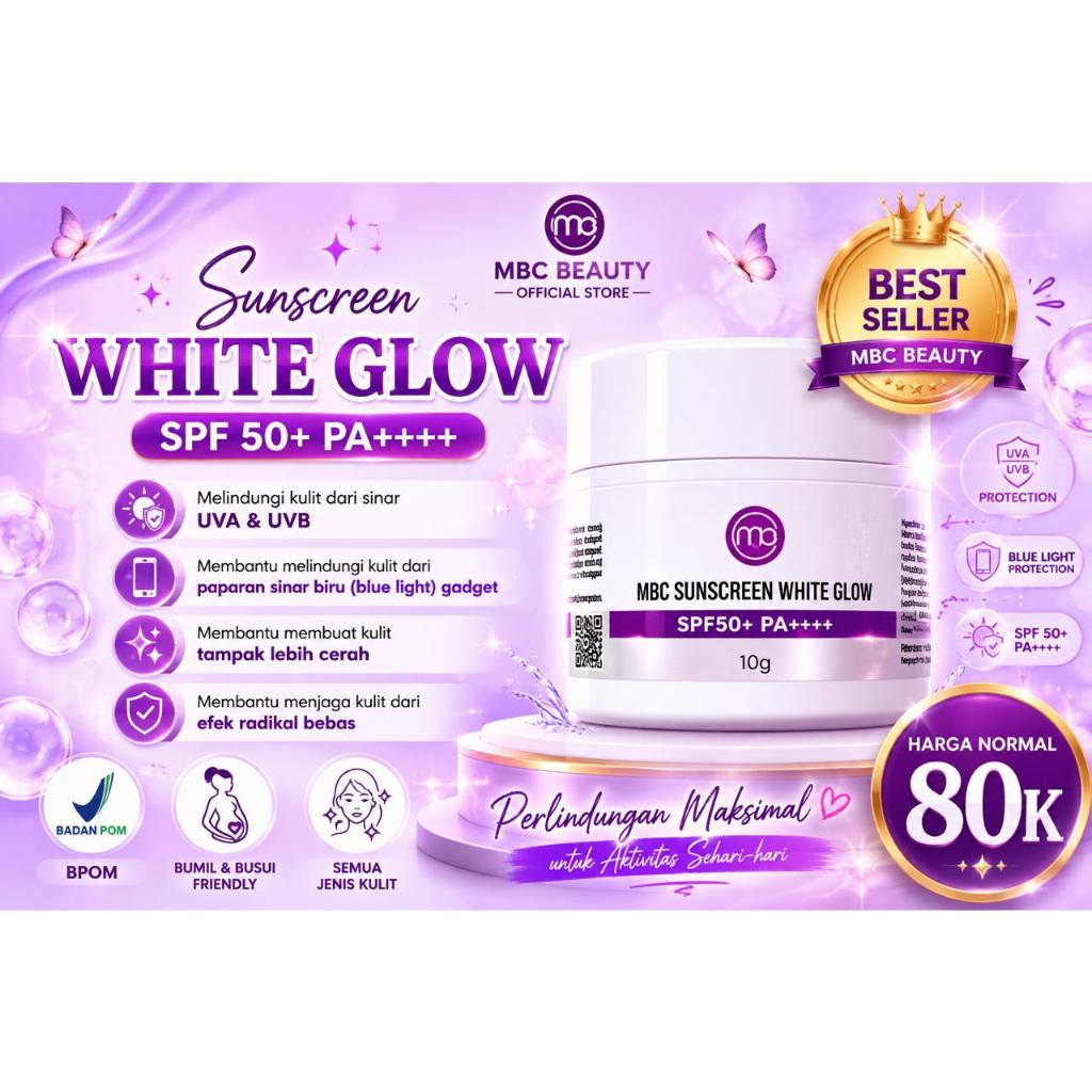 MBC sunscreen white glow | spf 50