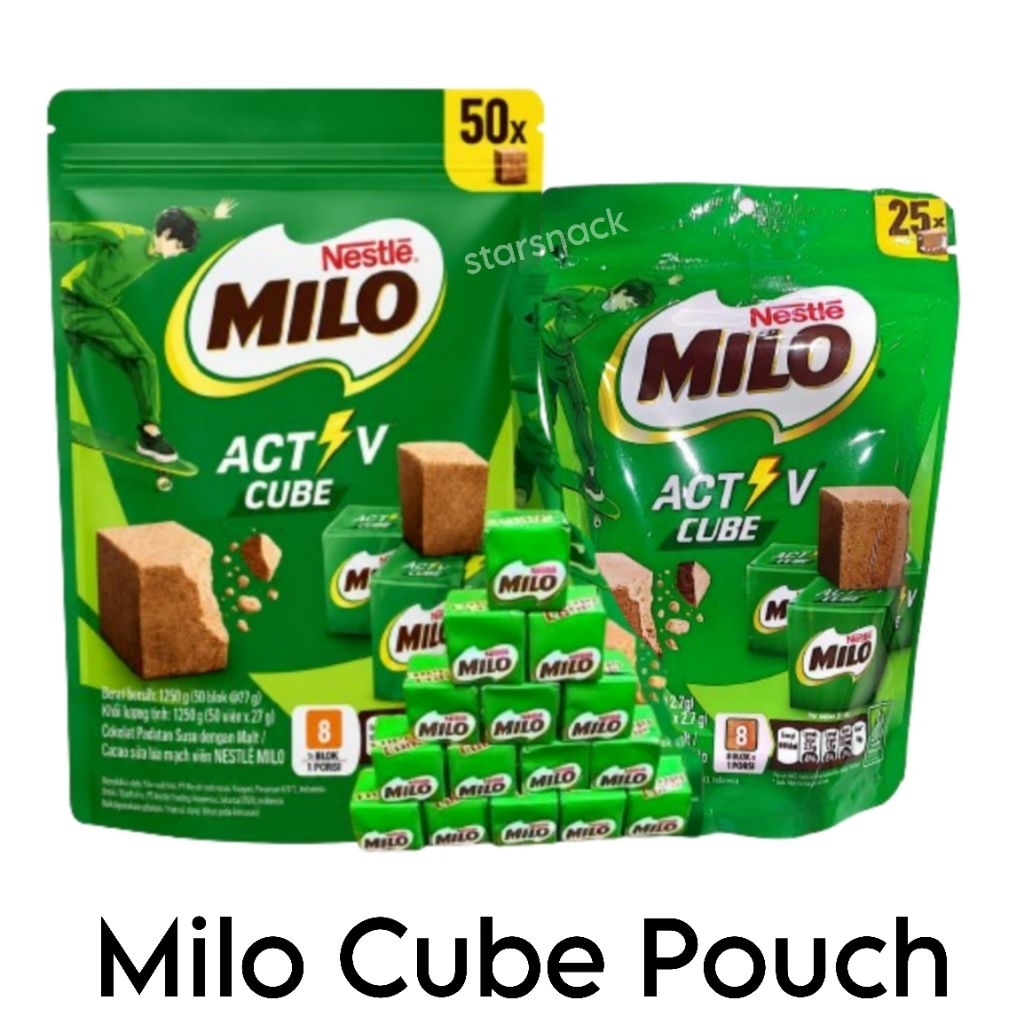 Milo cube snack kubus pouch isi 25pc / 50pc