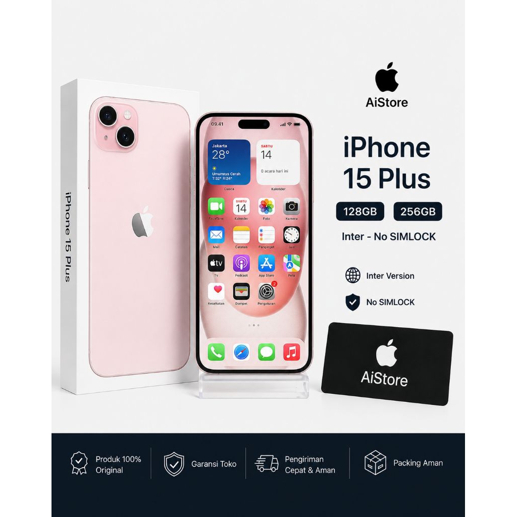 iPhone 15 128GB Second Like New – All Operator – USB-C – Ex Inter