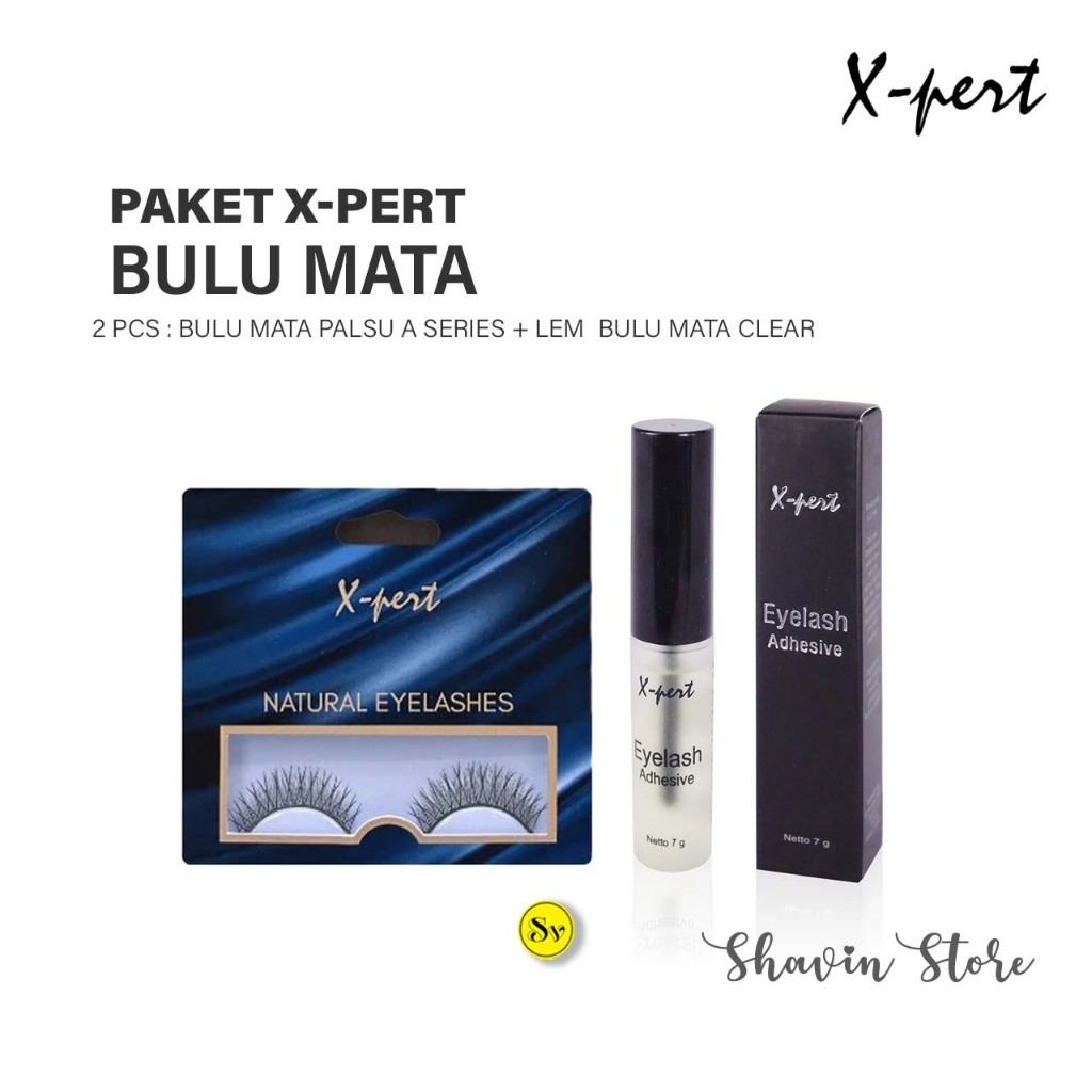 Paket X-pert Bulu Mata + Lem (2 pcs)